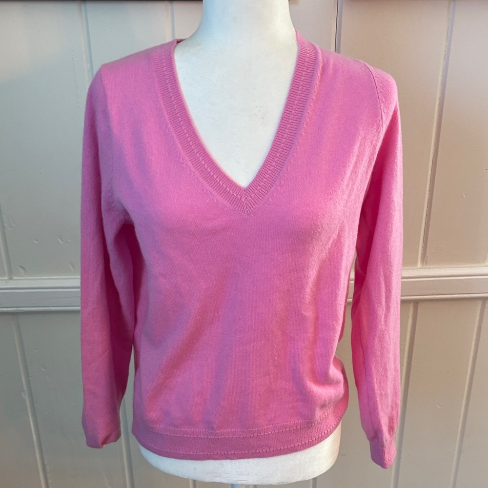 NWT Boden Pink V-Neck Women's Sweater